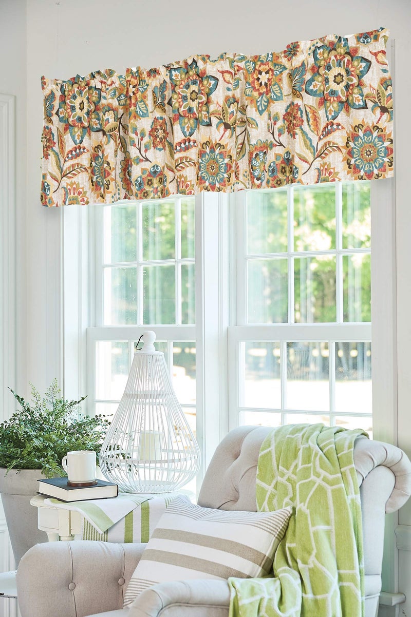 C&F Home Fiona Jacobean 100% Cotton Single Window Valance Curtain 16" x 72" Botanical Natural Floral Theme Home Kitchen Living Room Dining Dinner Bedroom Bathroom All Seasons Summer Fall Autumn - Image 5
